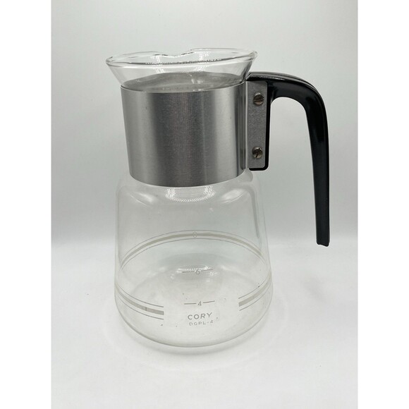 Vintage MCM CORY DGPL-4 8 Cup Glass Coffee Brewer/Maker Replacement Carafe - Picture 3 of 5